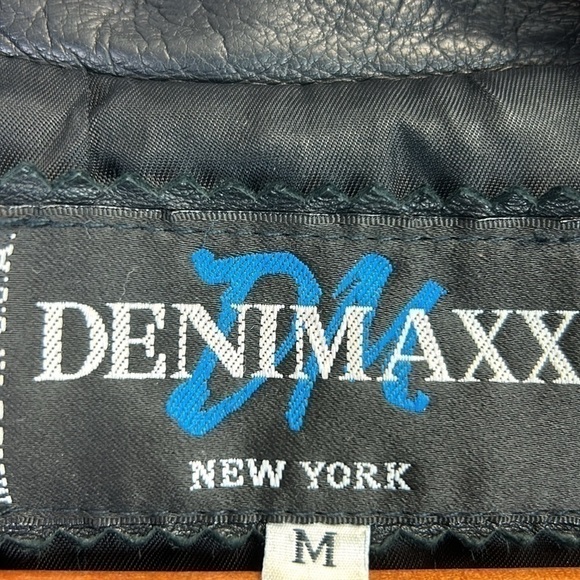 Denimaxx New York Soft Leather Mid Length Lined Winter Coat Size M - Picture 2 of 10